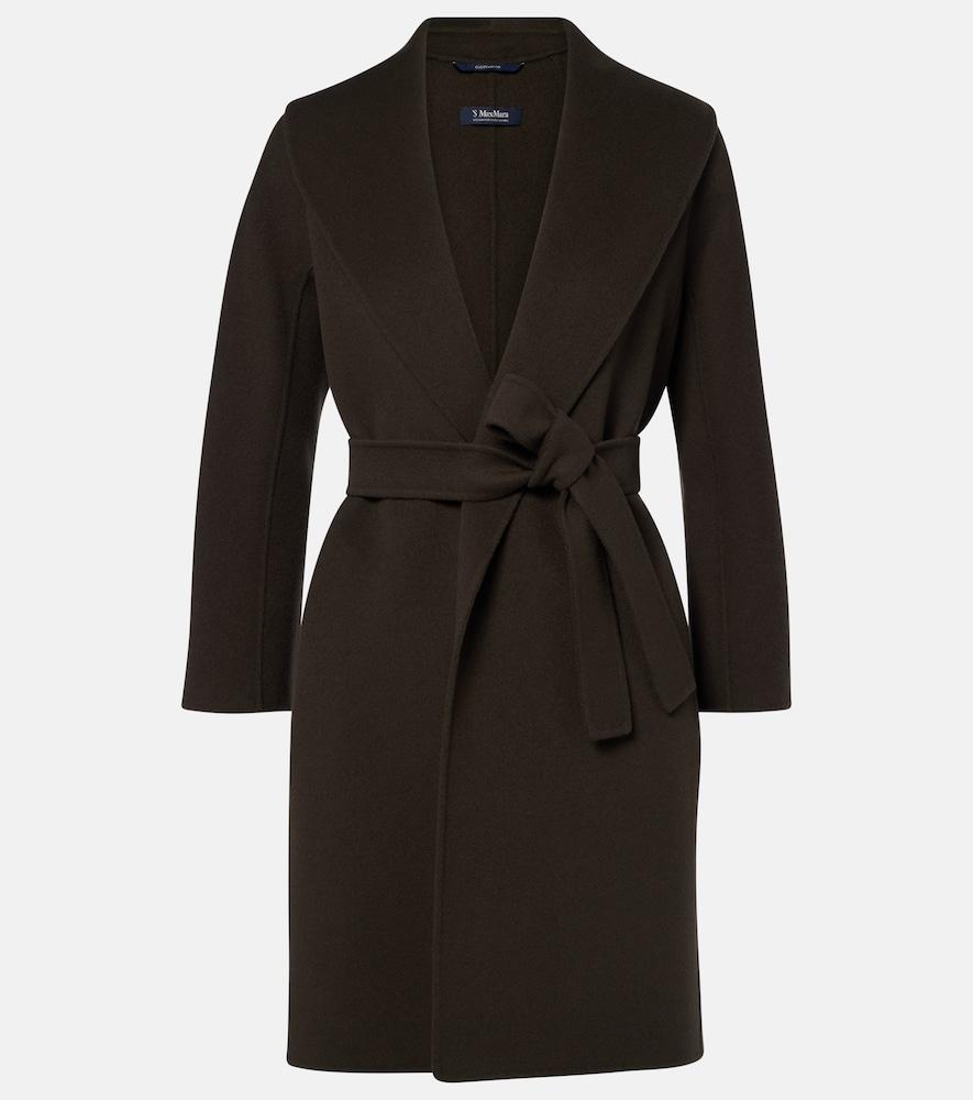 's max mara virgin wool wrap coat