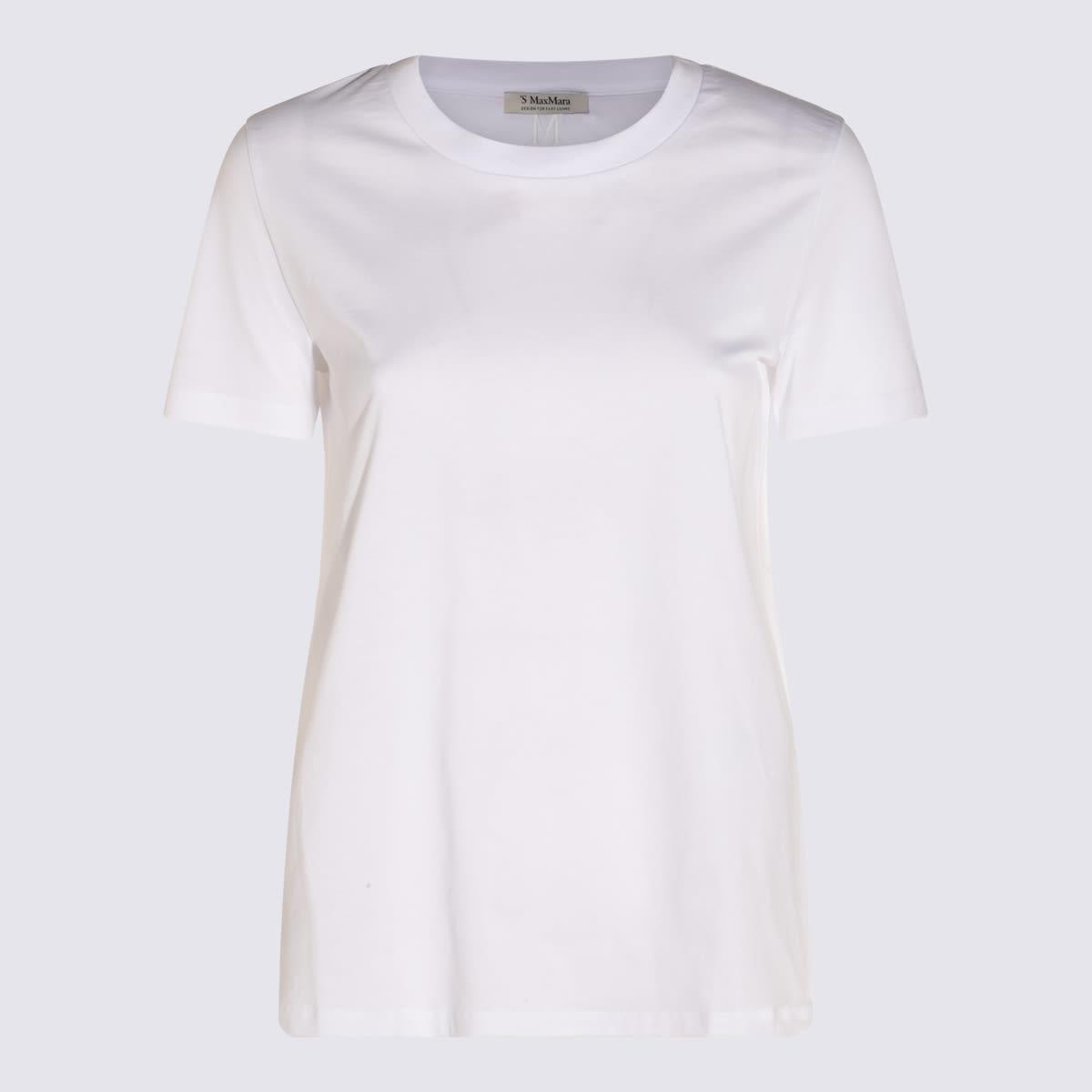 's max mara white cotton reno t-shirt