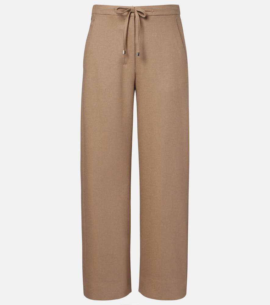 's max mara wool flannel sweatpants