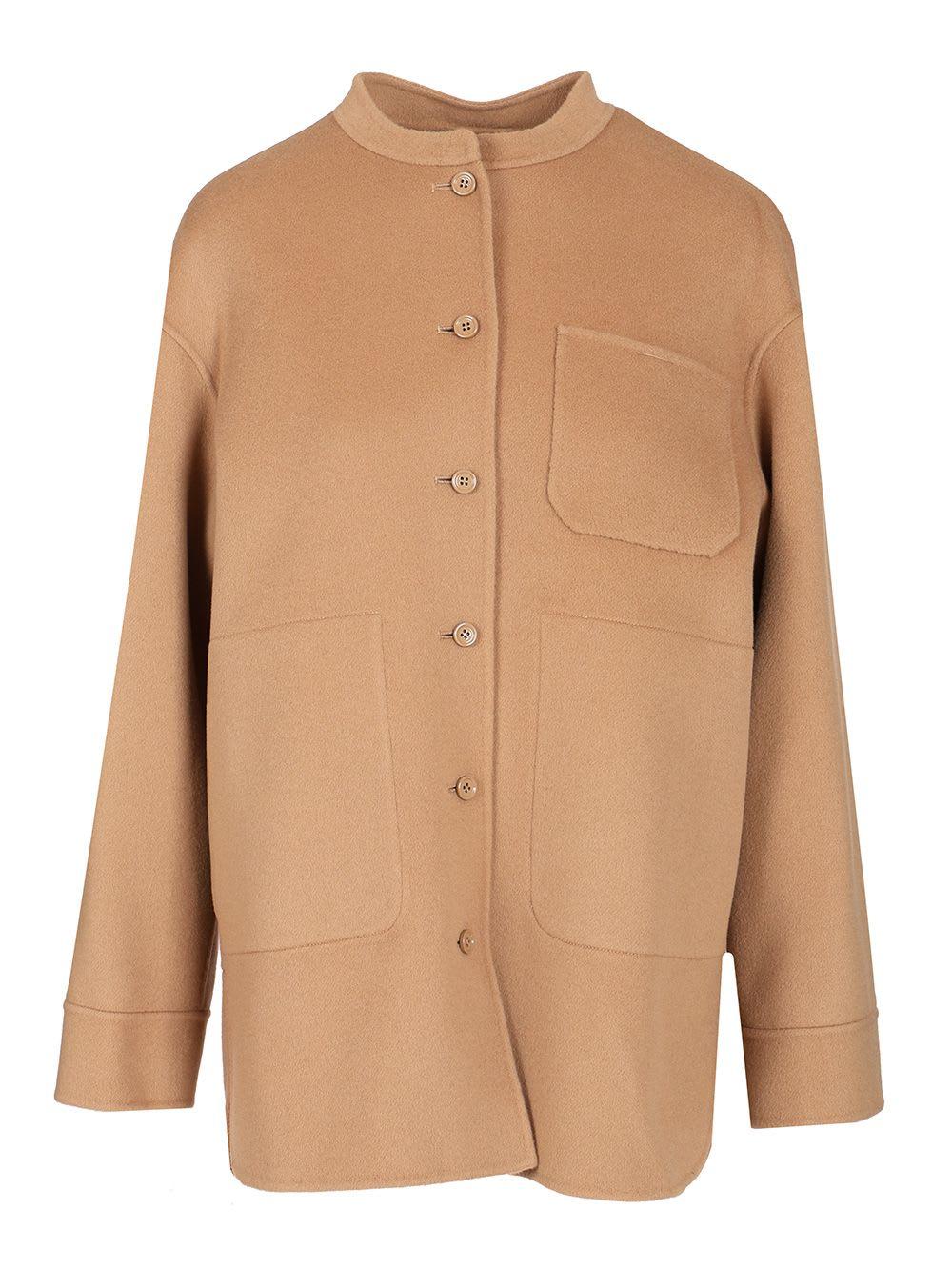 's max mara wool shirt jacket