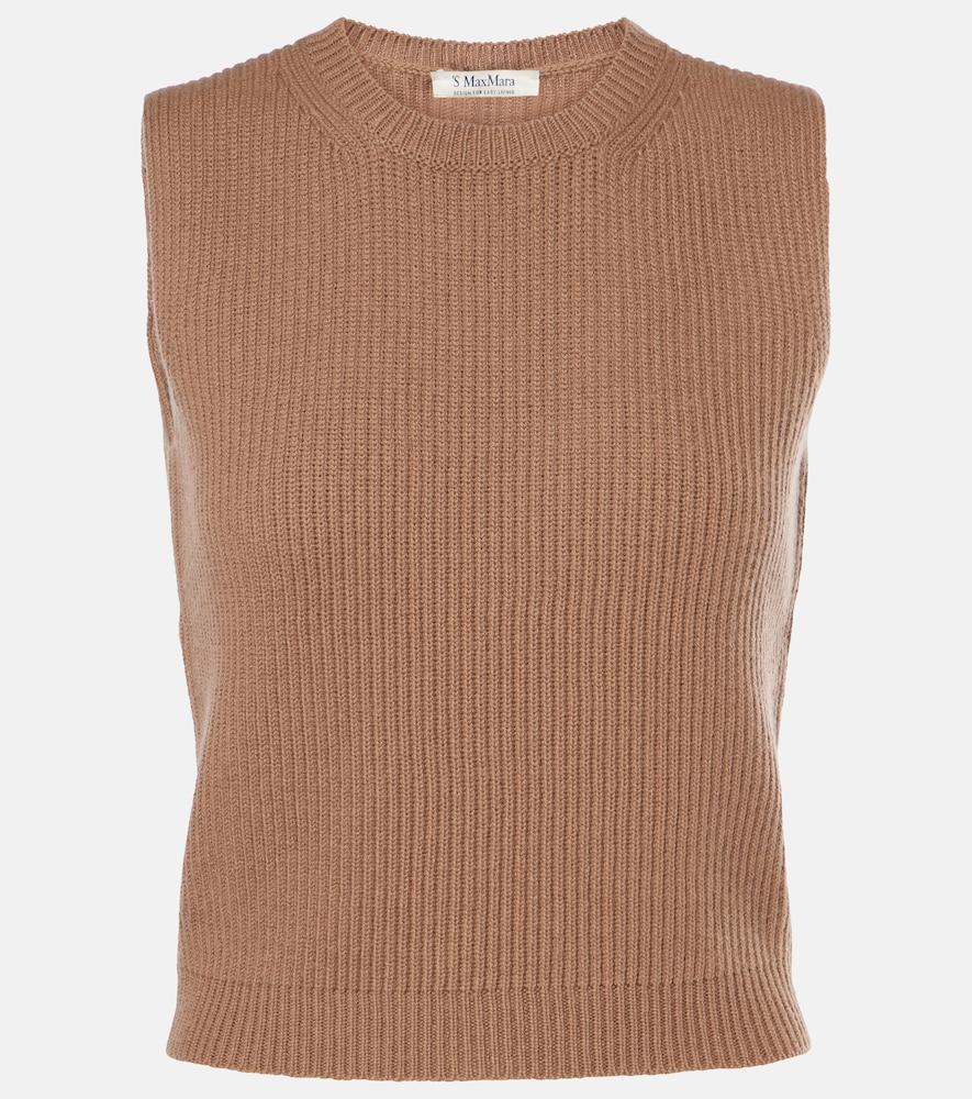 's max mara wool sweater vest