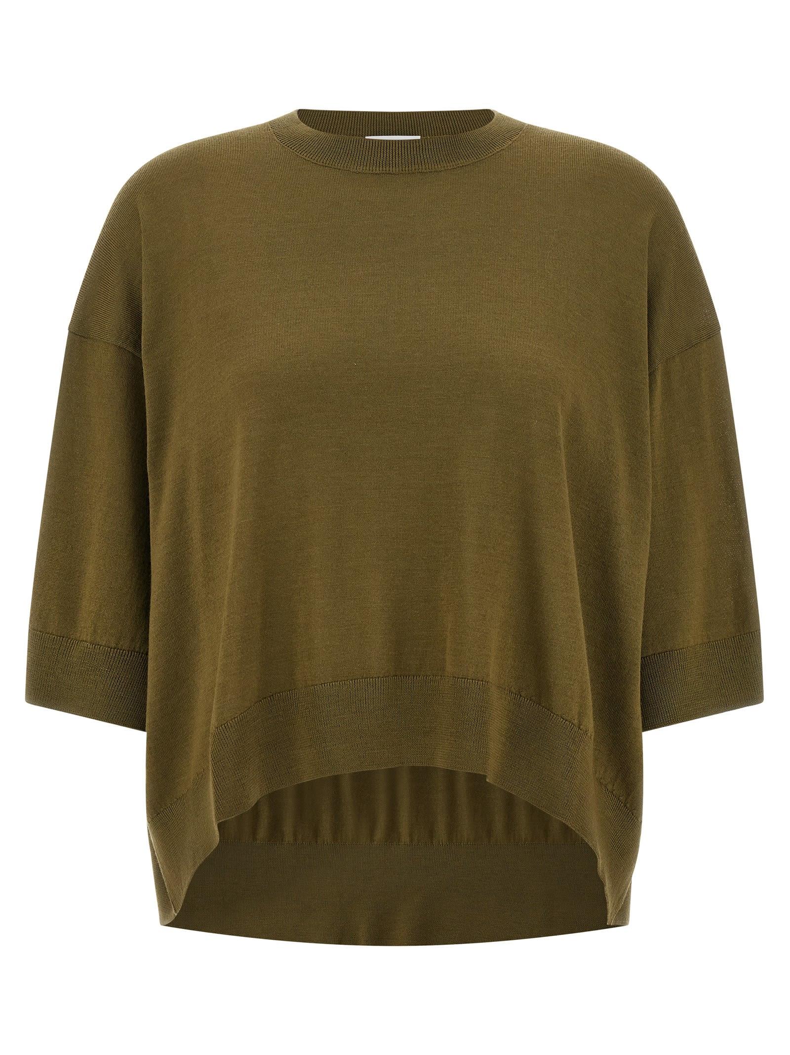 (nude) cropped wool sweater