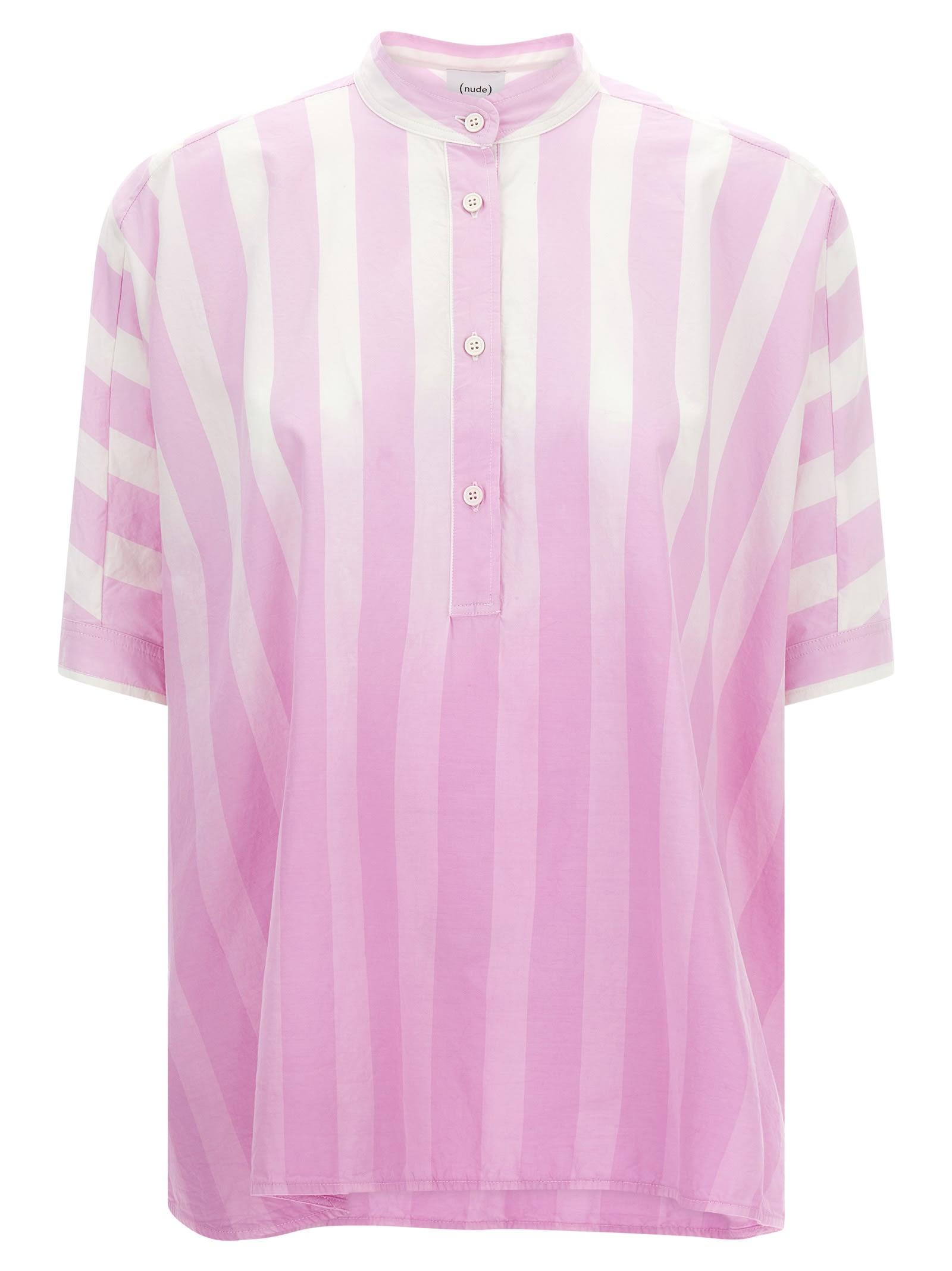 (nude) dégradé striped shirt