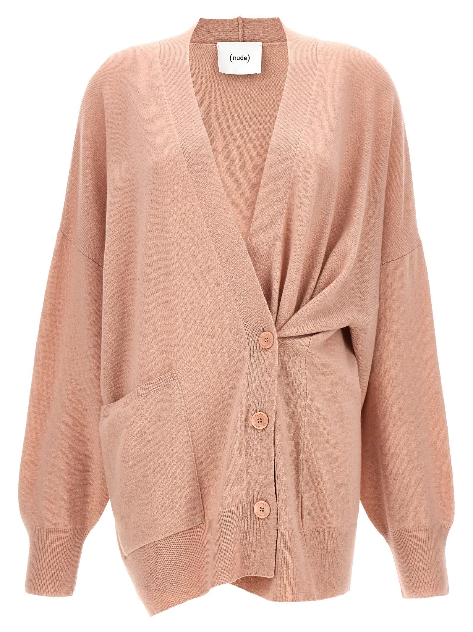(nude) oversize cardigan