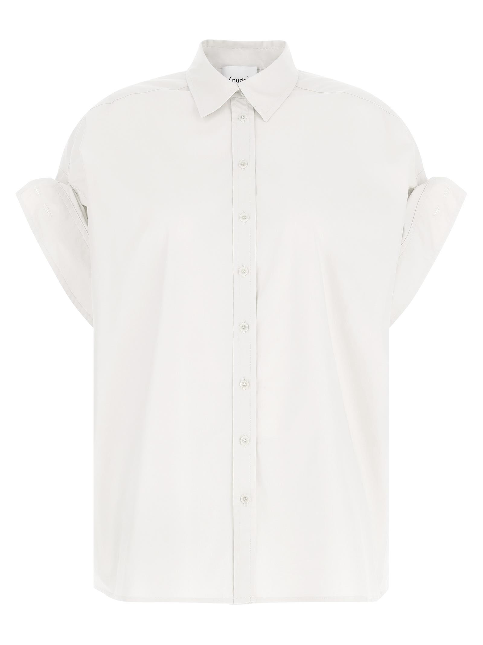 (nude) poplin shirt