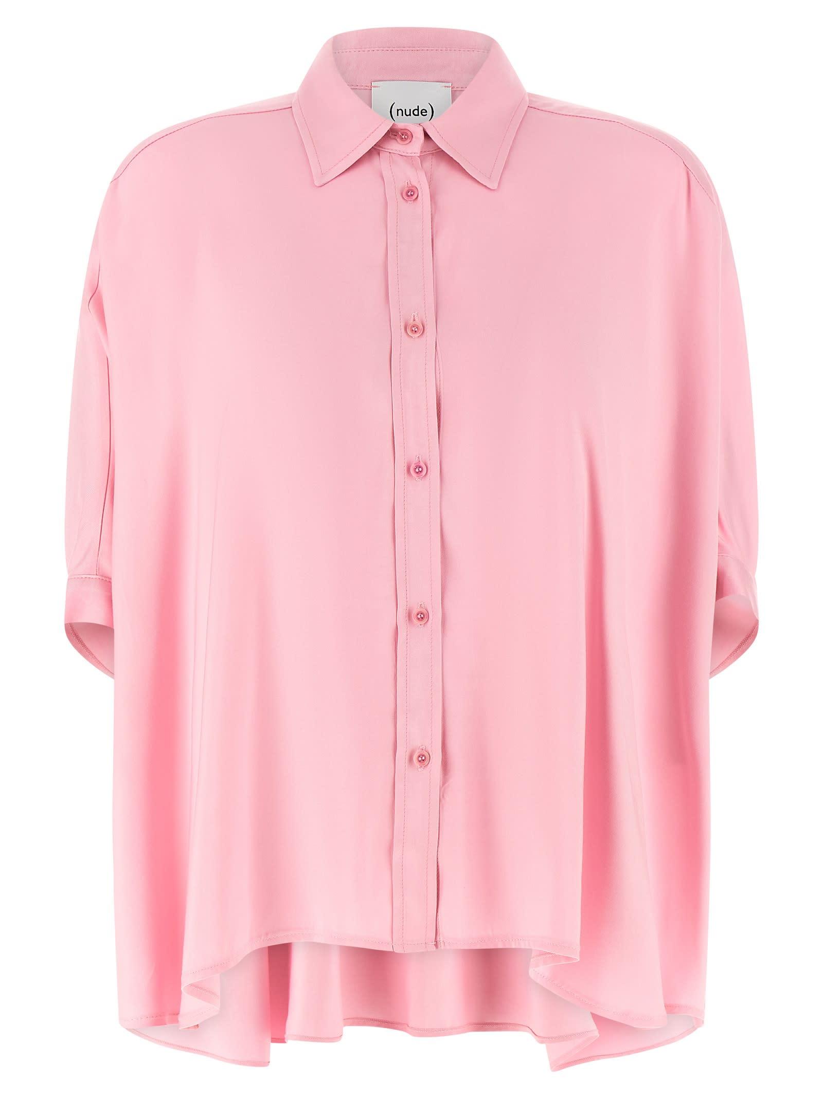 (nude) viscose shirt