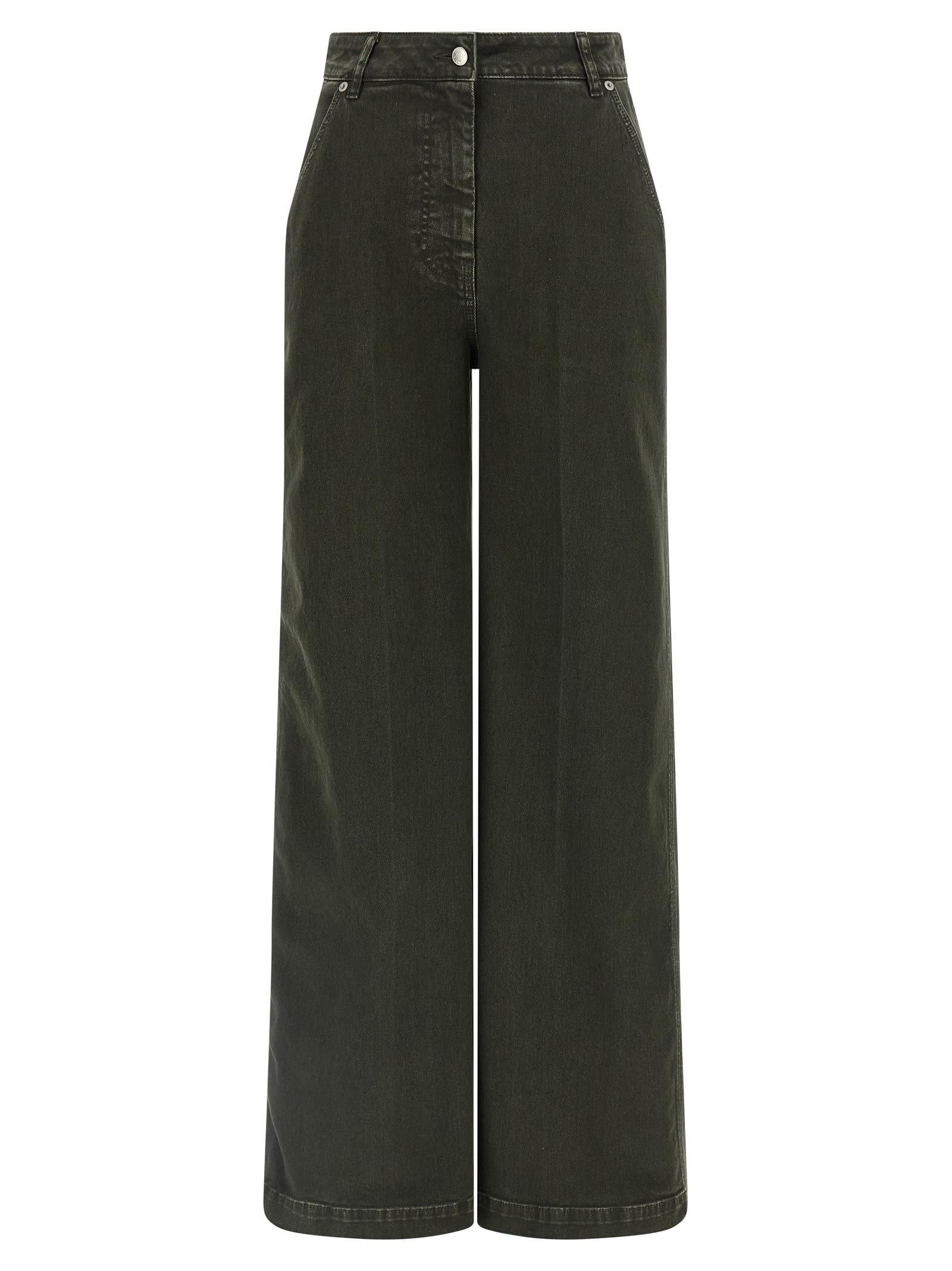 (nude) wide leg jeans