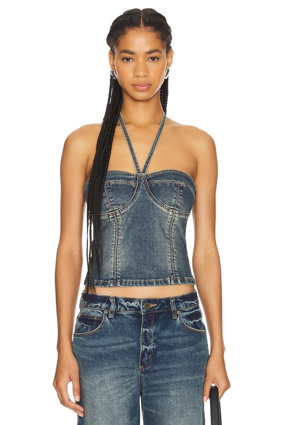 00 denim top