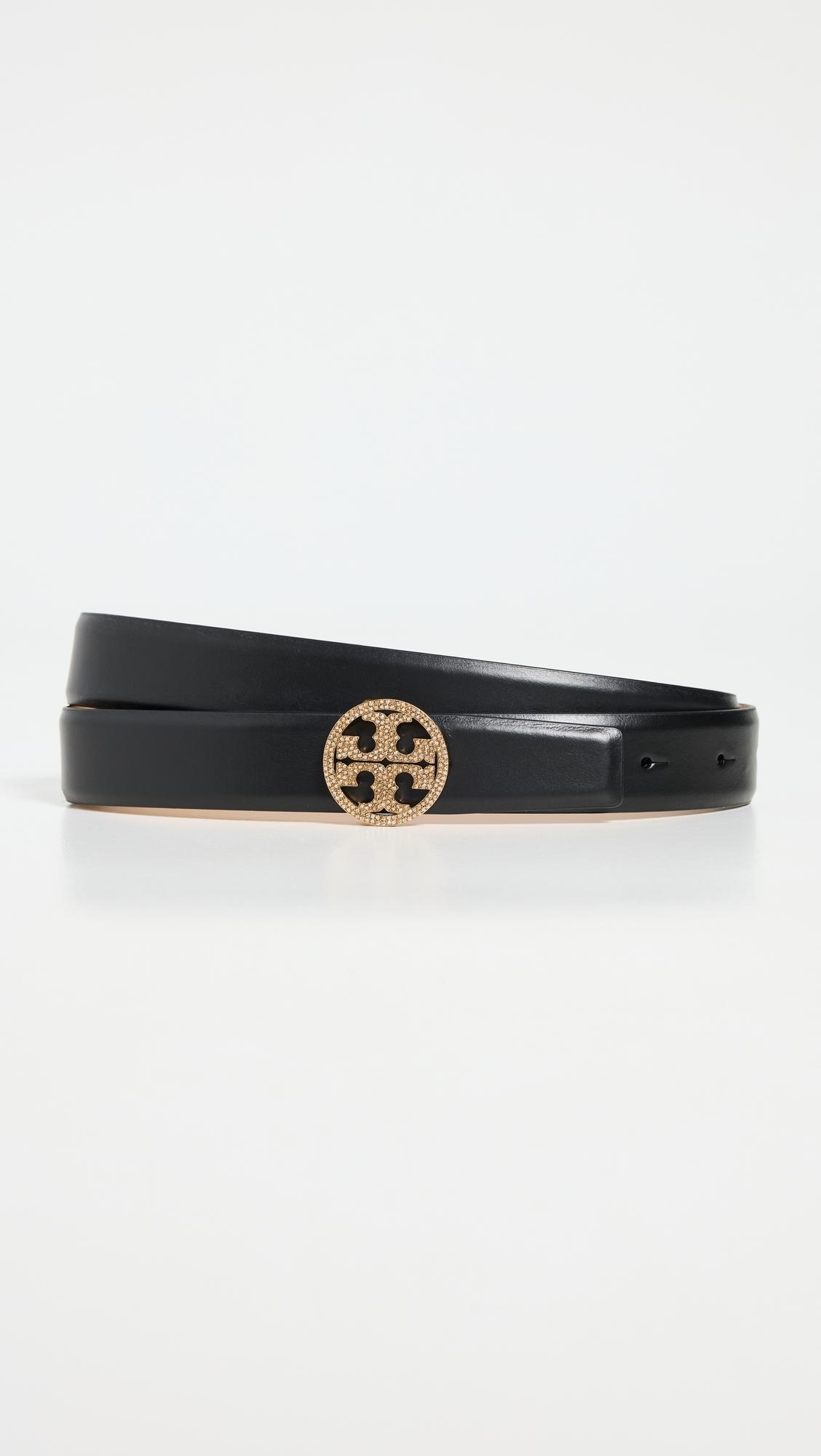 1" miller smooth leather pave logo belt