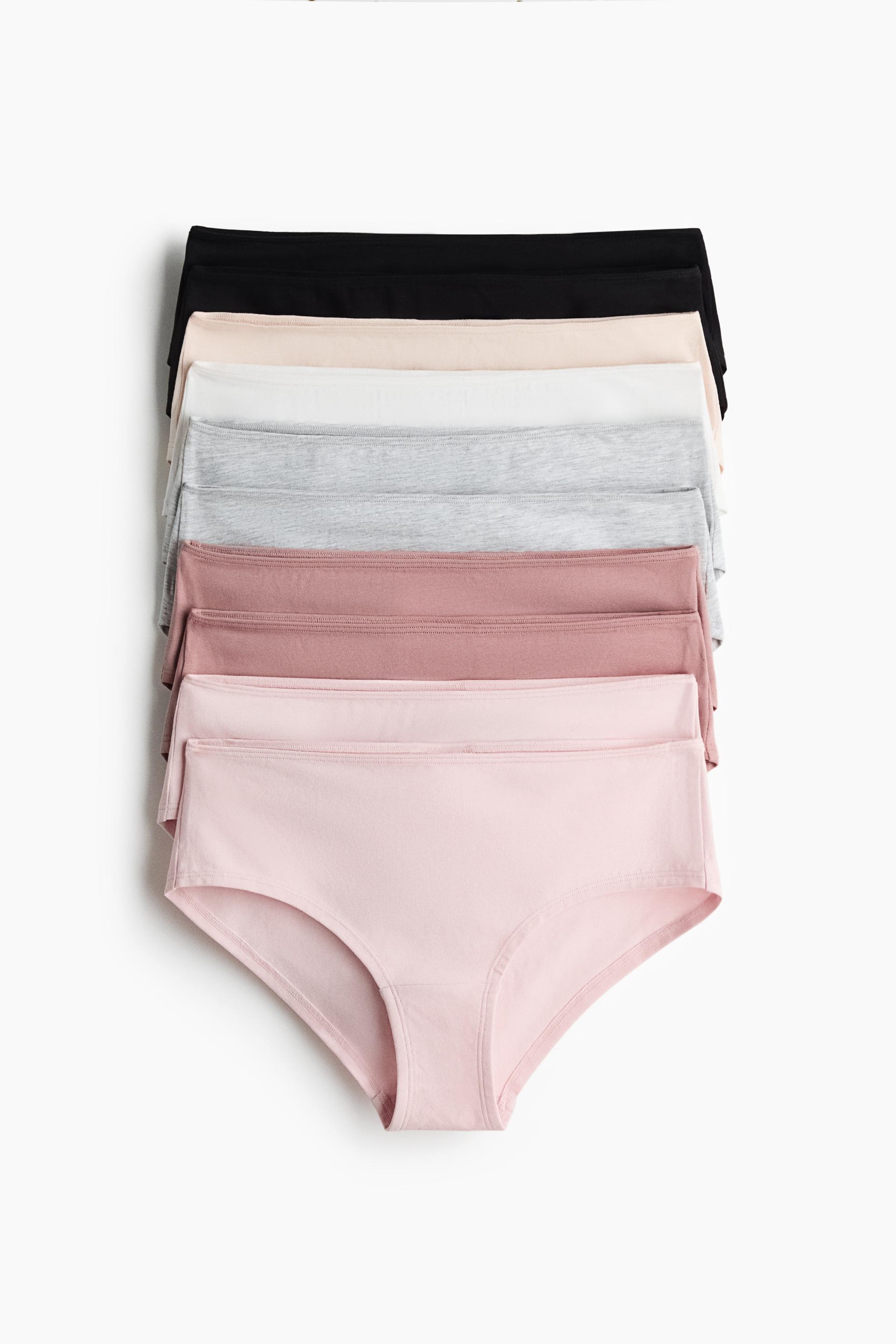 10-pack cotton hipster briefs