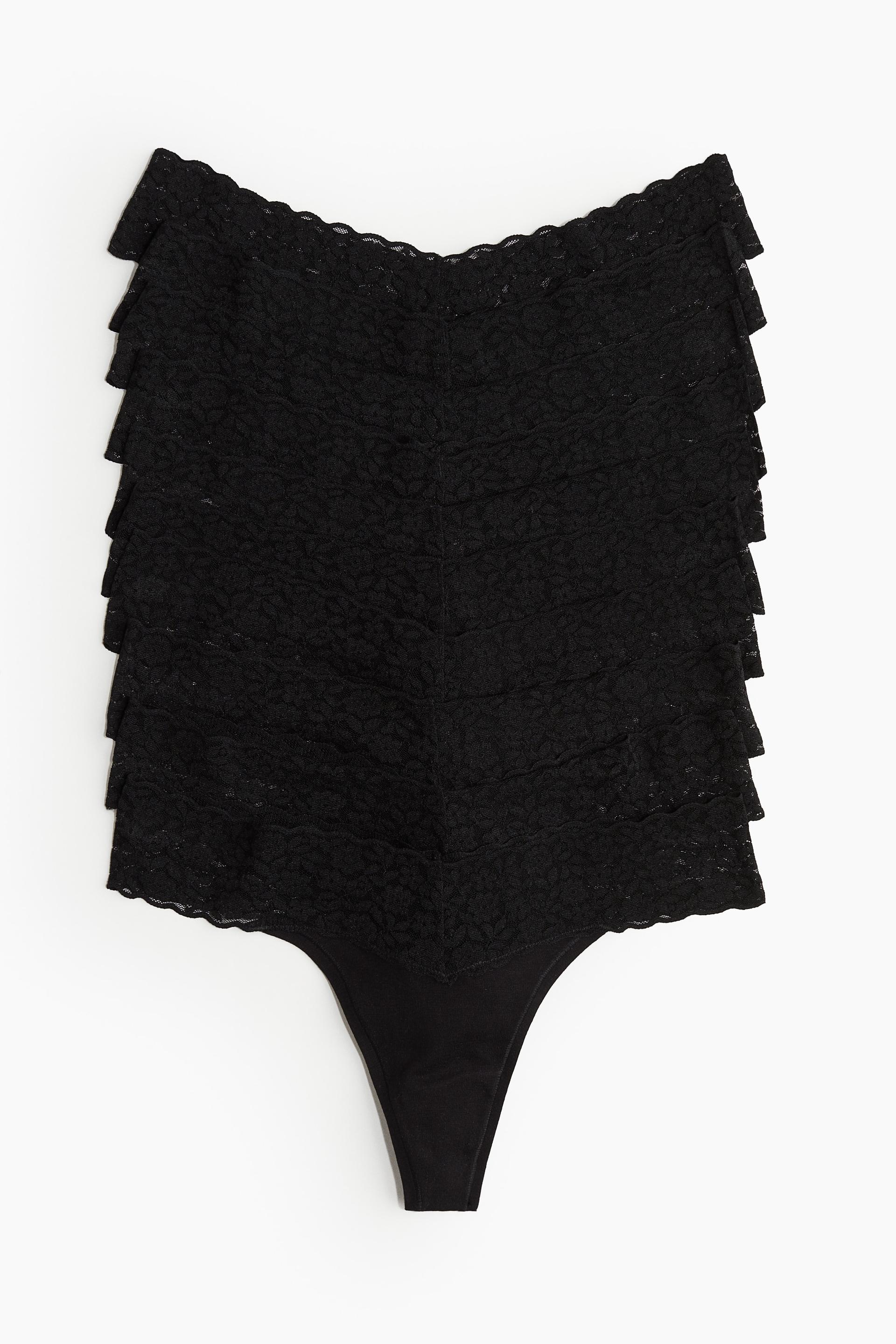 10-pack lace thong briefs