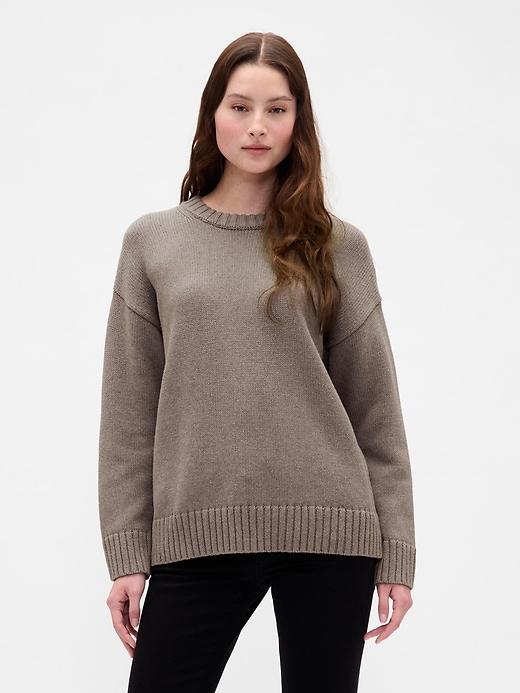 100% cotton oversized sweater