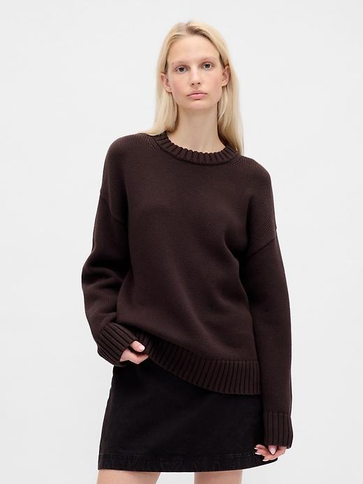 100% cotton oversized sweater