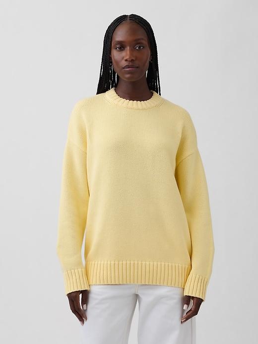 100% cotton oversized sweater