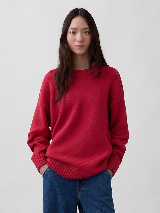 100% cotton oversized sweater