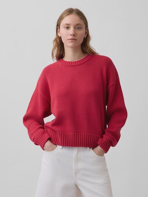 100% cotton oversized sweater