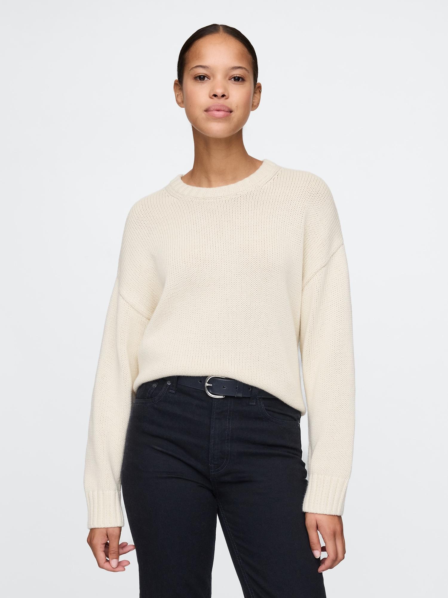 100% cotton relaxed sweater