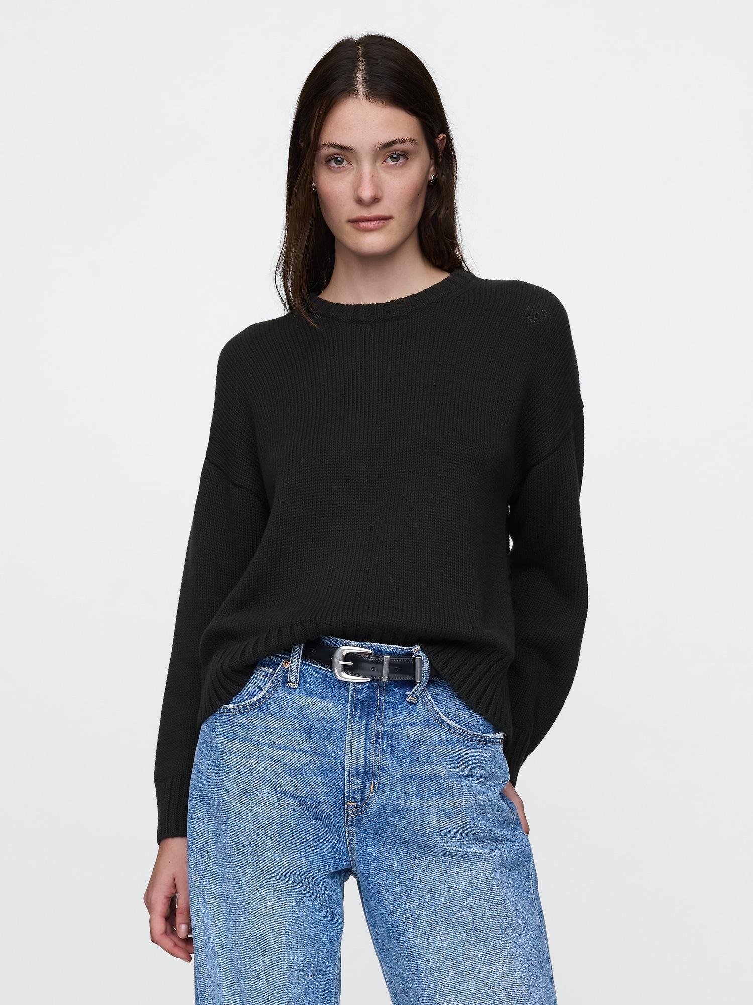100% cotton relaxed sweater