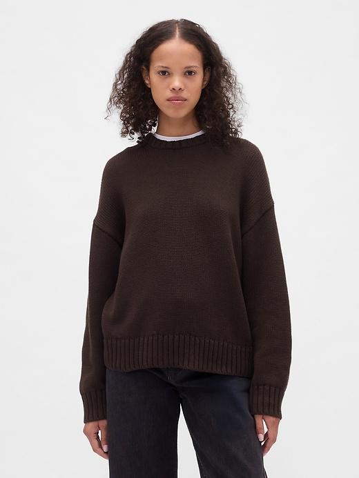 100% cotton relaxed sweater