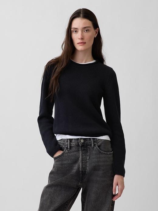 100% cotton rollneck sweater