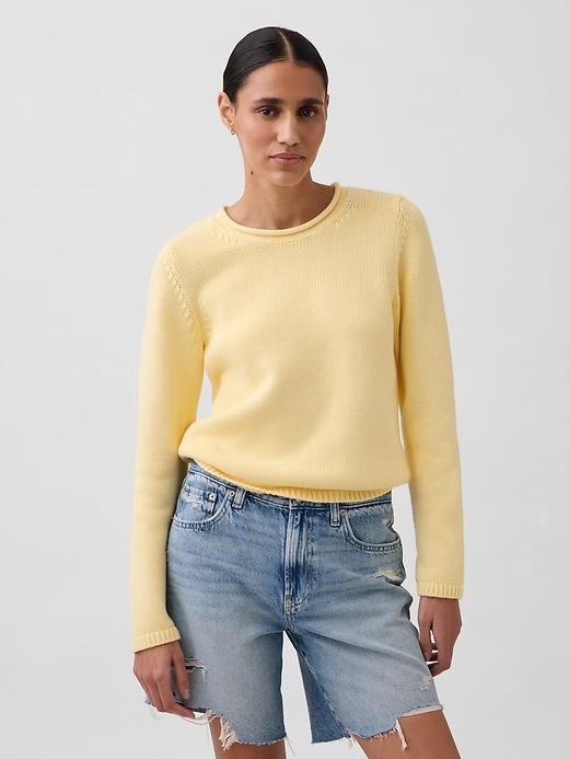 100% cotton rollneck sweater