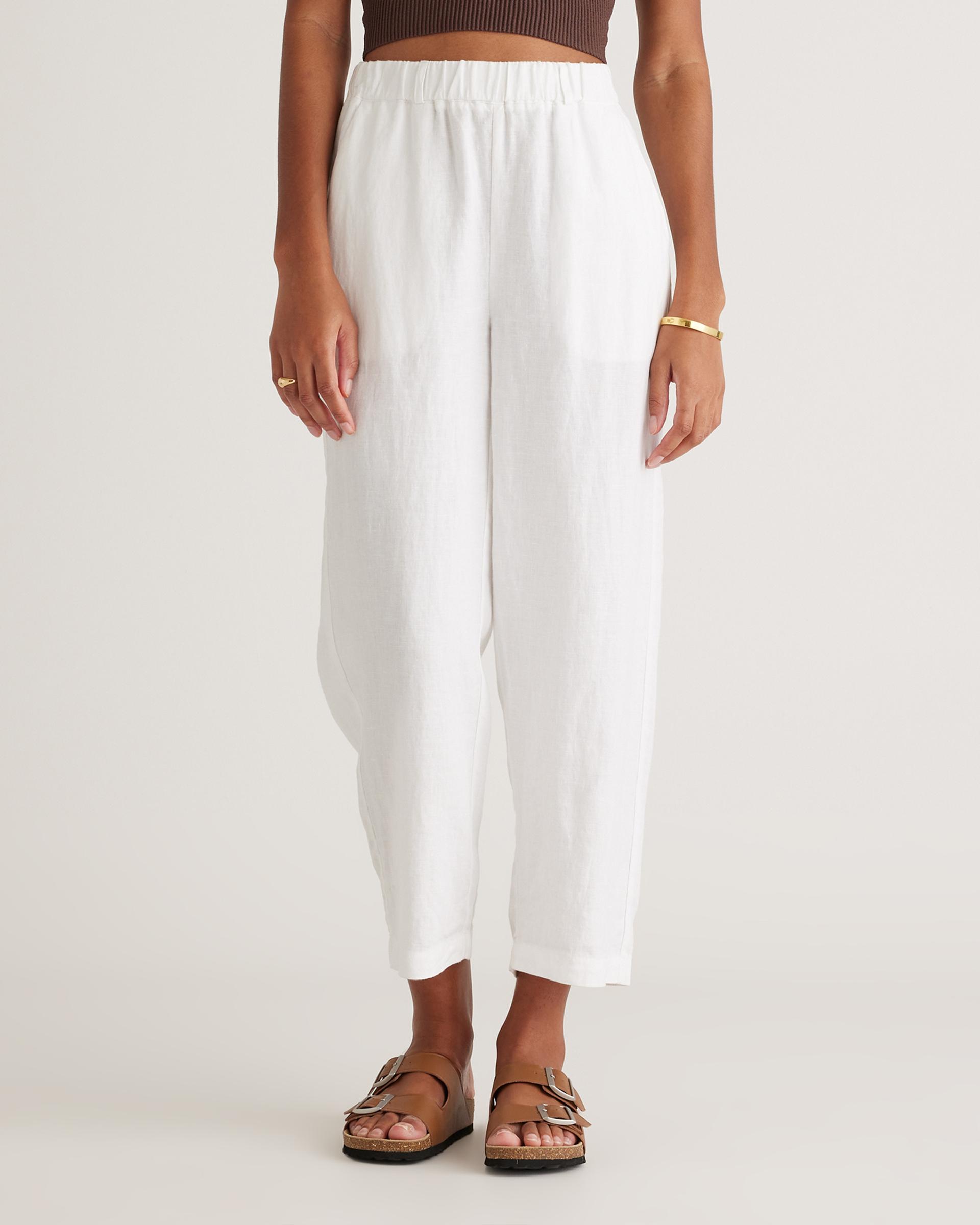 100% european linen pants