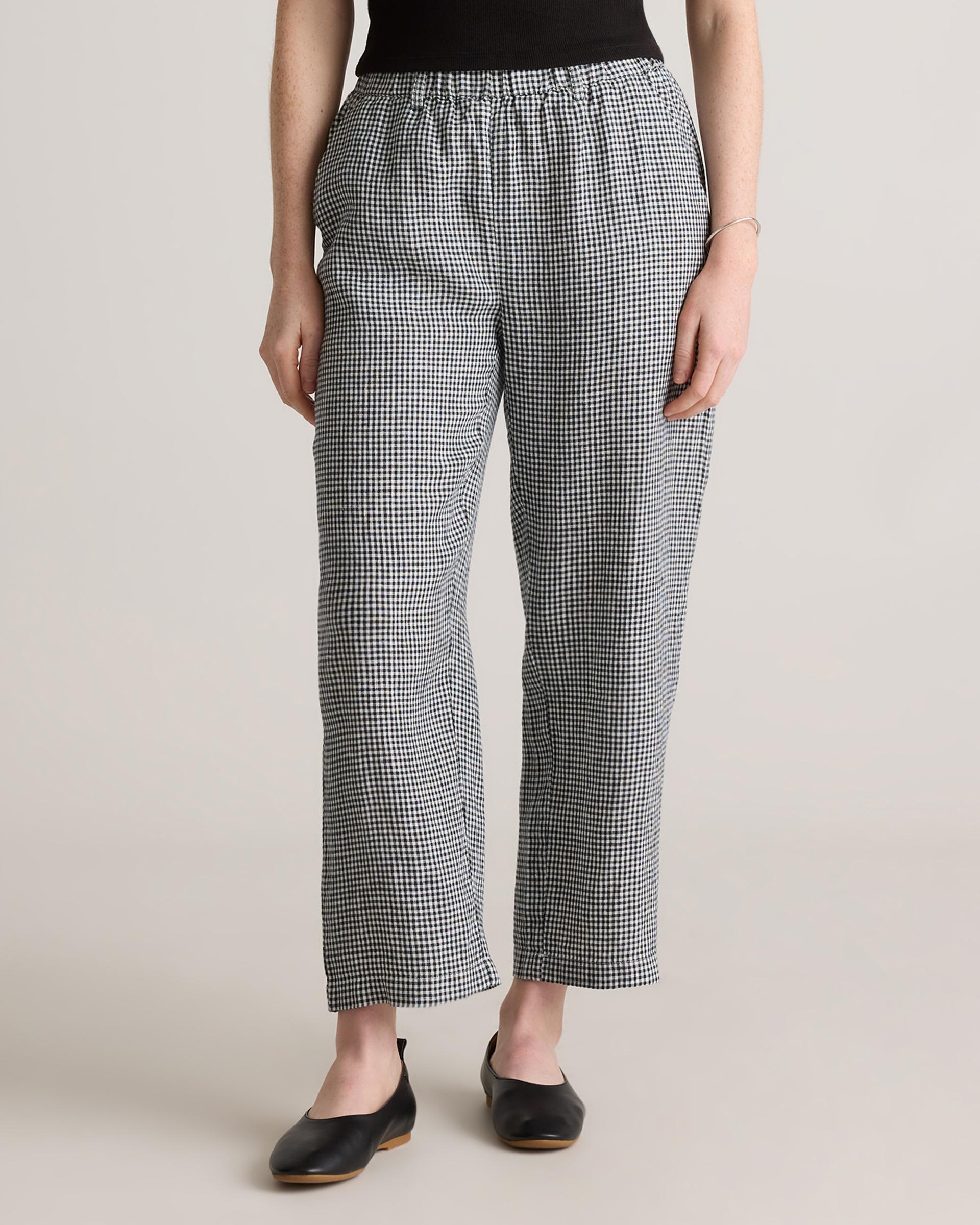 100% european linen pants