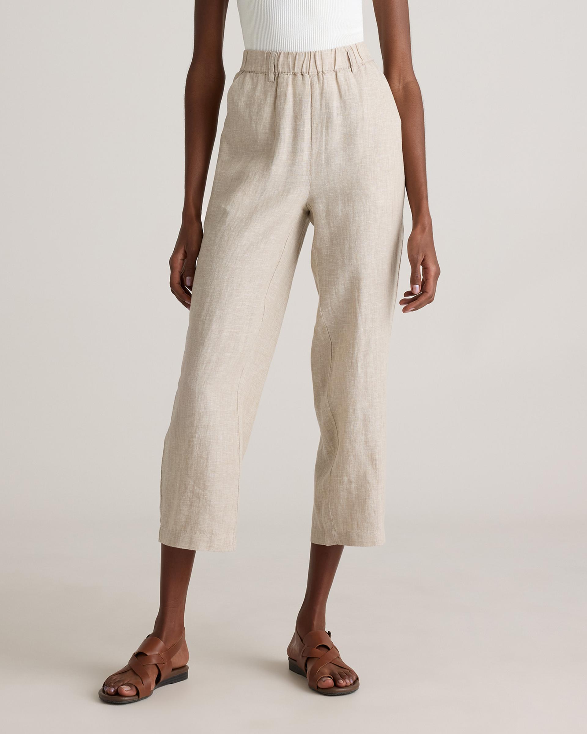 100% european linen pants