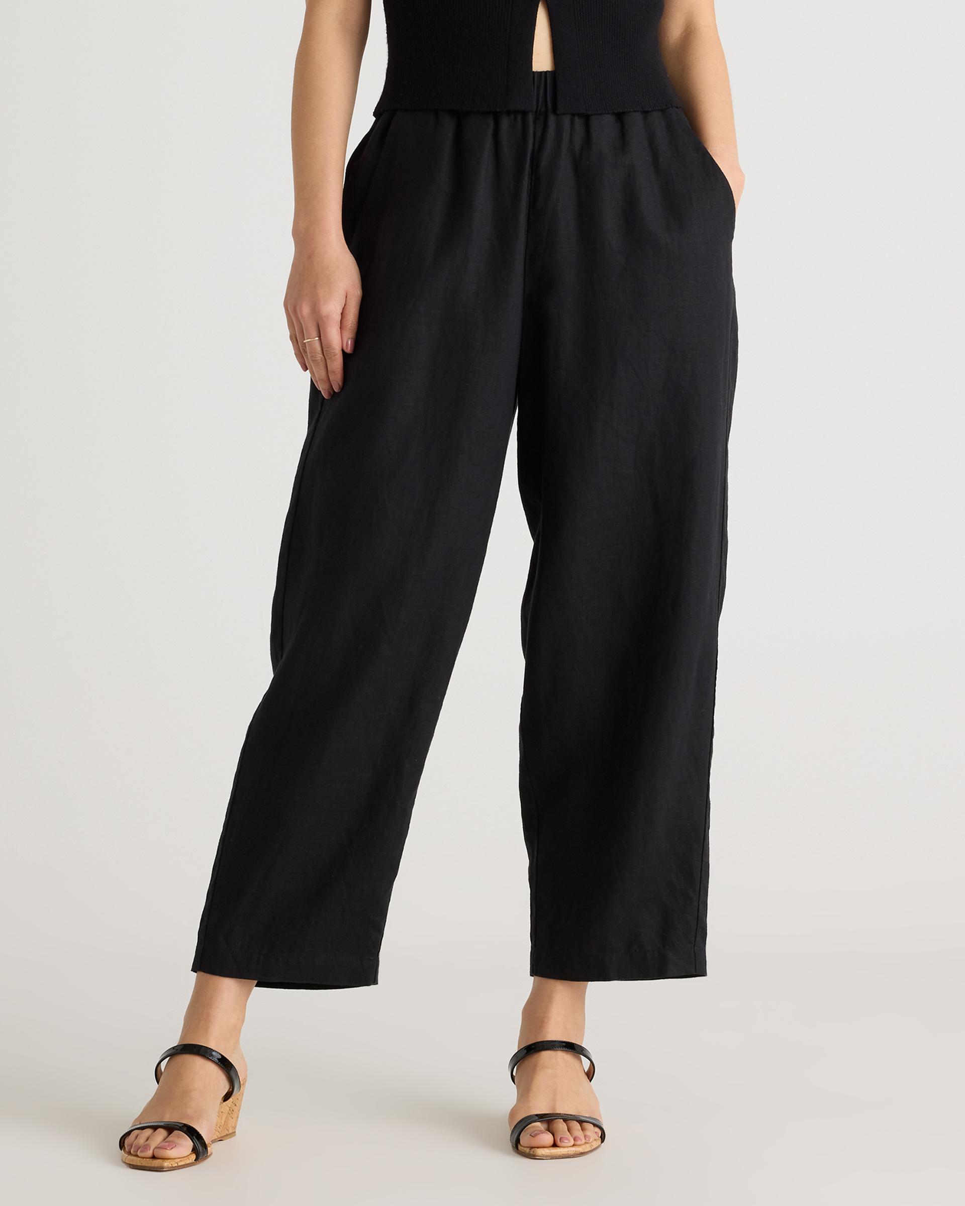 100% european linen pants