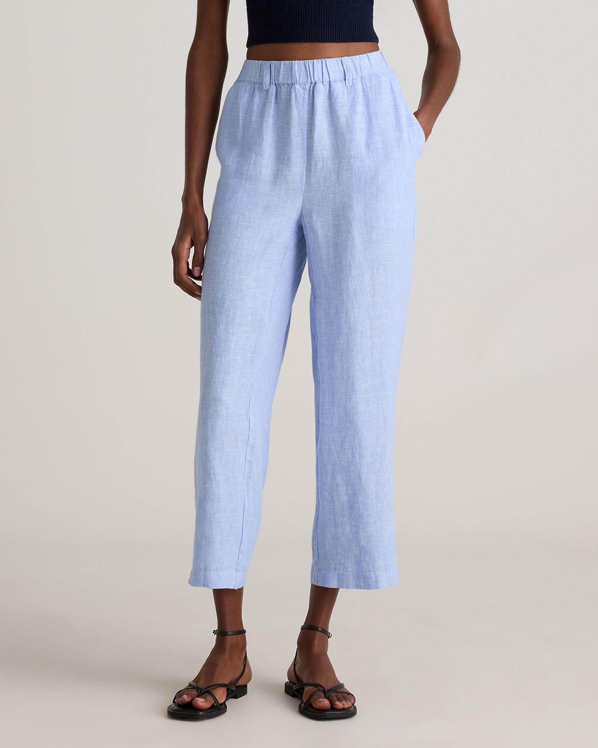 100% european linen pants