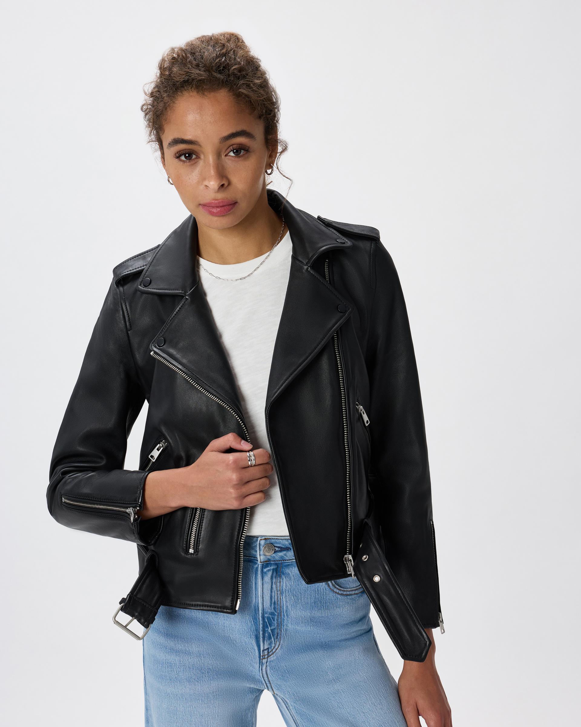 100% leather motorcycle jacket