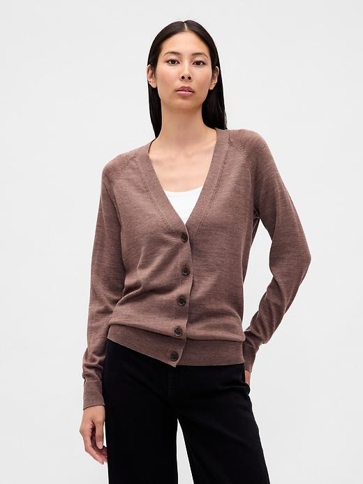 100% merino wool boyfriend cardigan