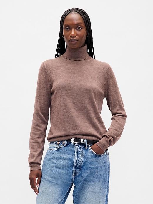 100% merino wool turtleneck sweater