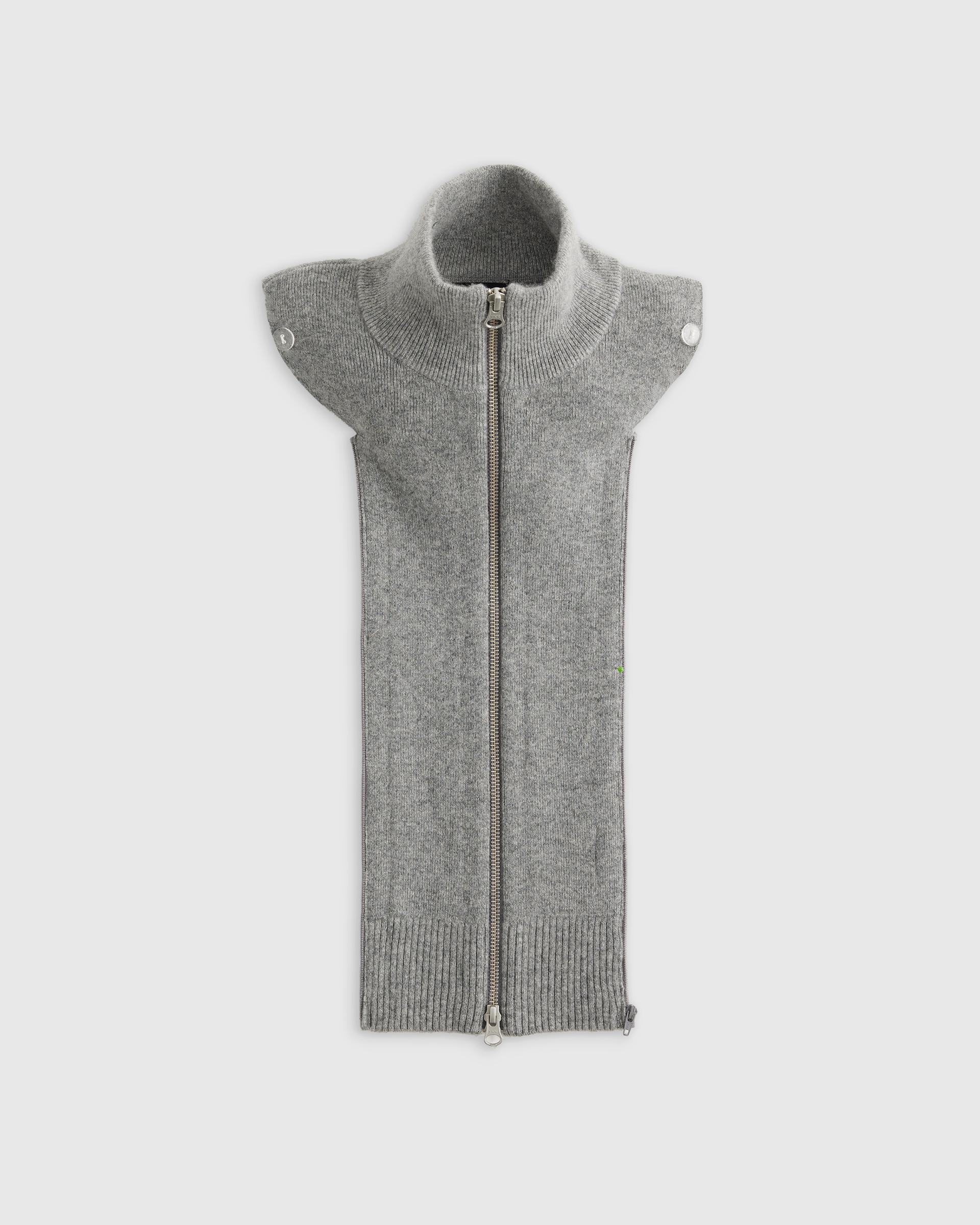 100% mongolian cashmere ribbed collar blazer insert