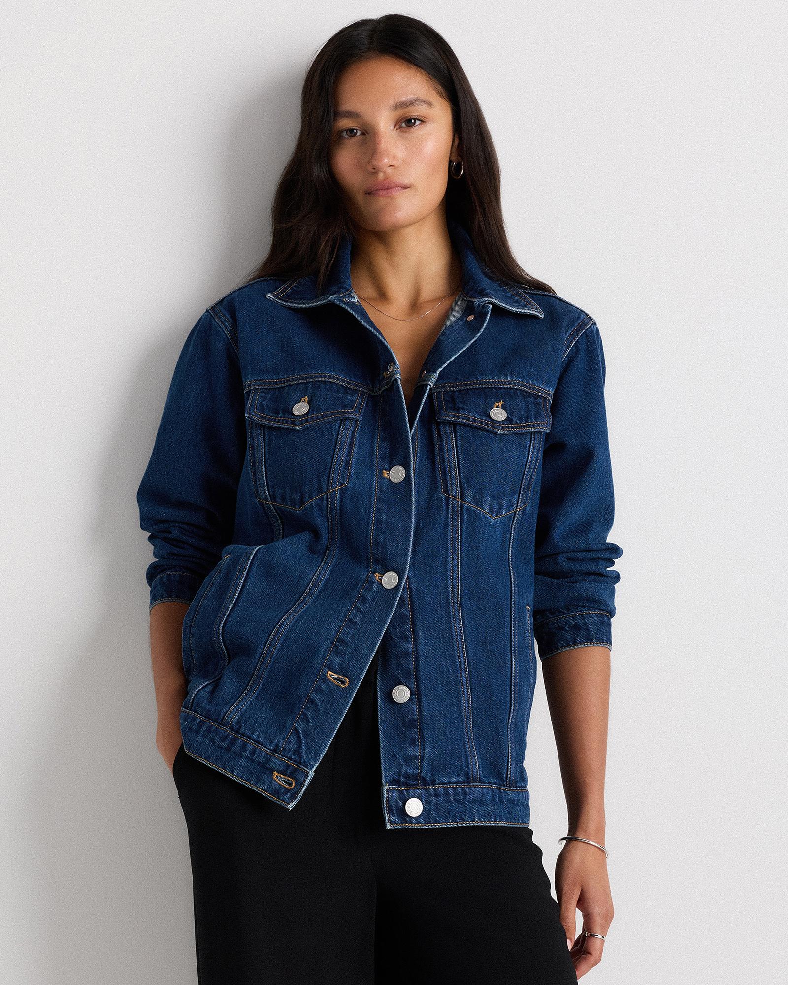 100% organic cotton oversized denim jacket