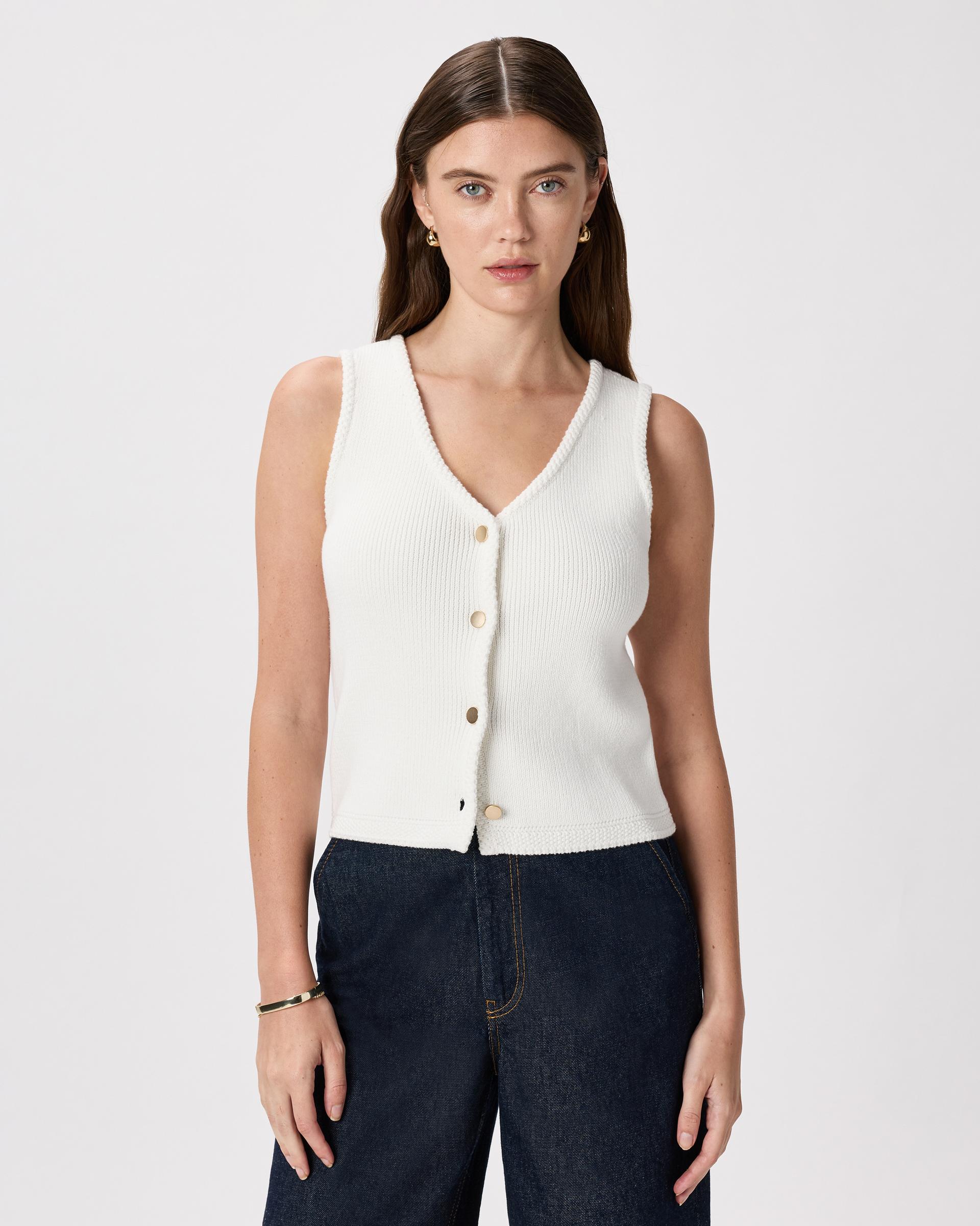 100% organic cotton v-neck sweater vest