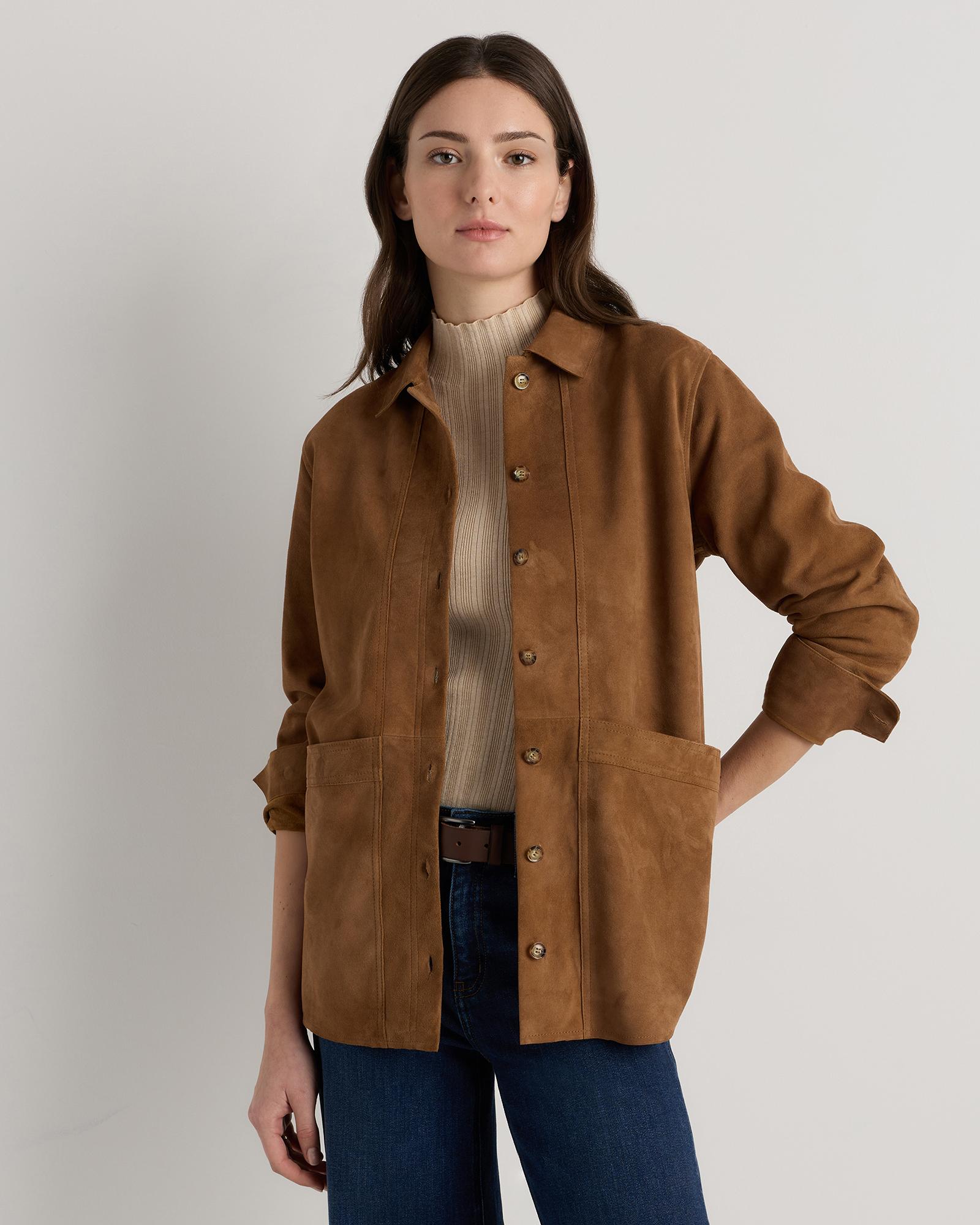 100% suede chore jacket
