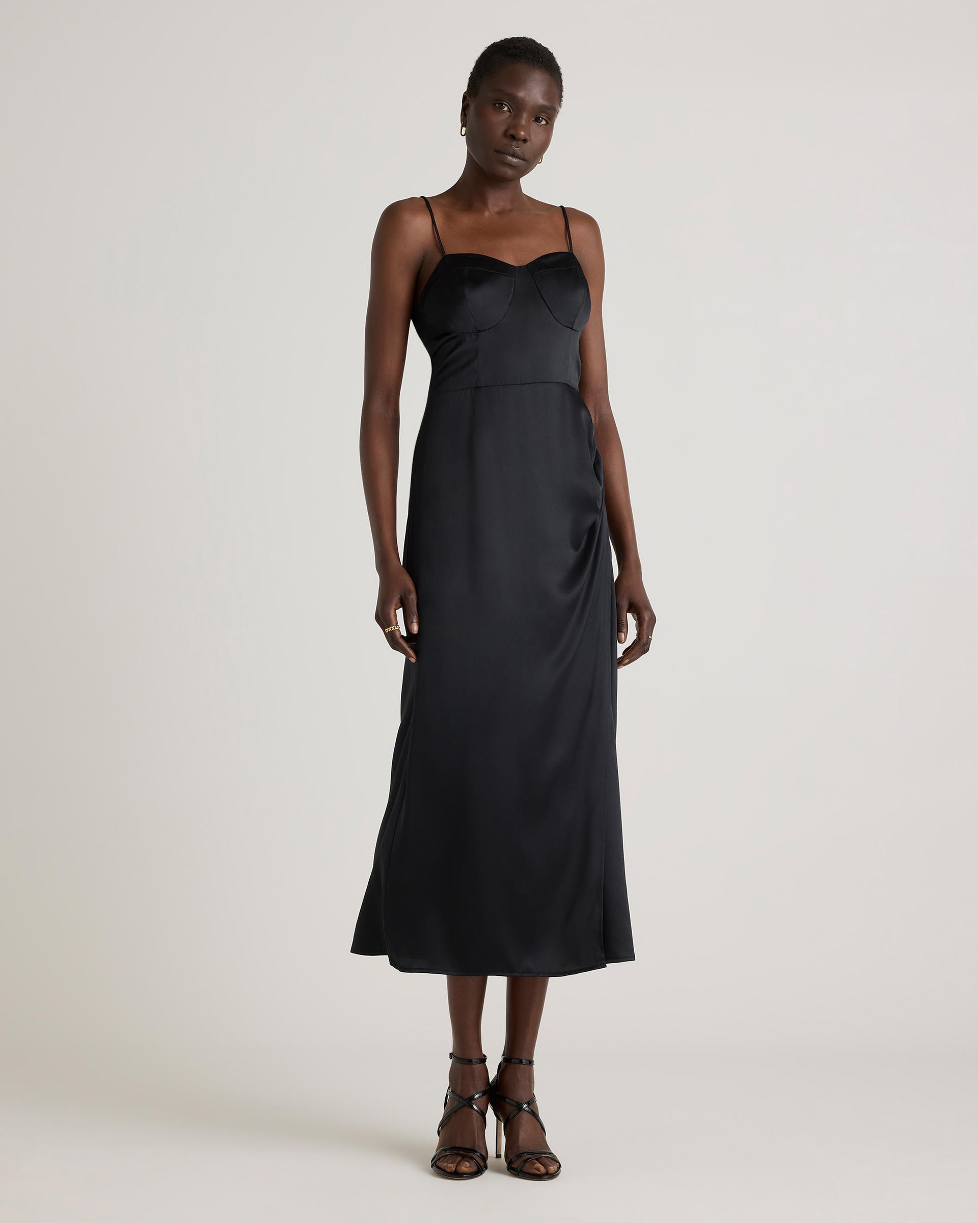 100% washable silk sweetheart dress