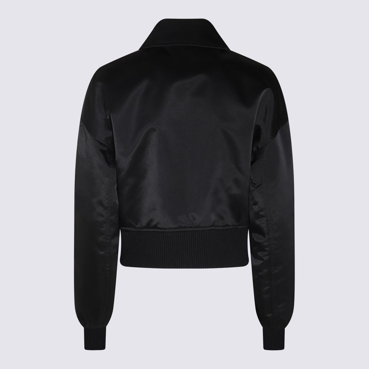 1017 alyx 9sm black nylon logo bomber jacket