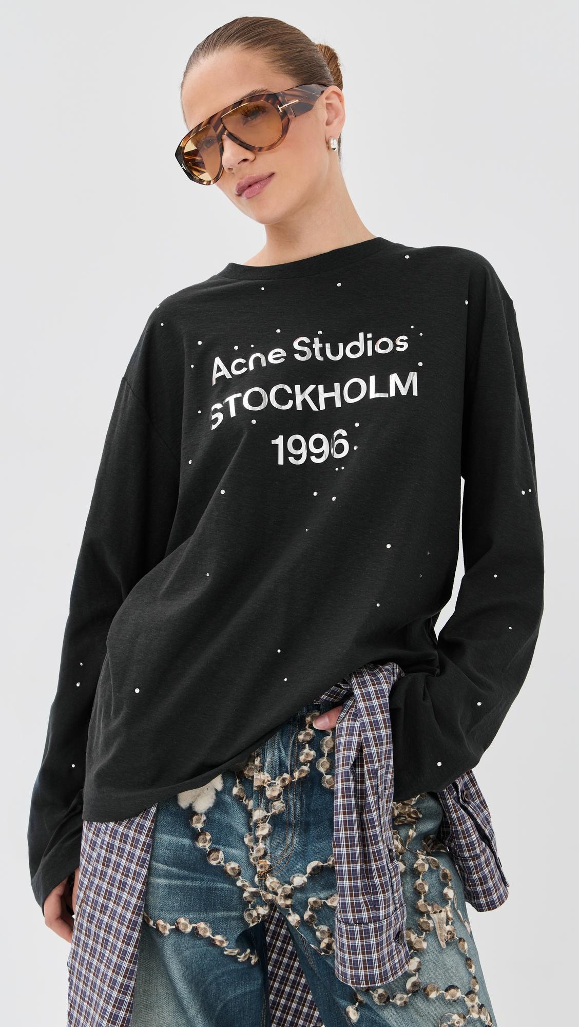 1996 rhinestone long sleeve t-shirt