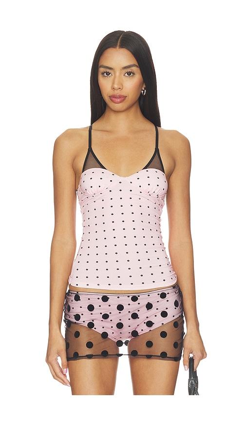 1xblue nymph tank top in pink.