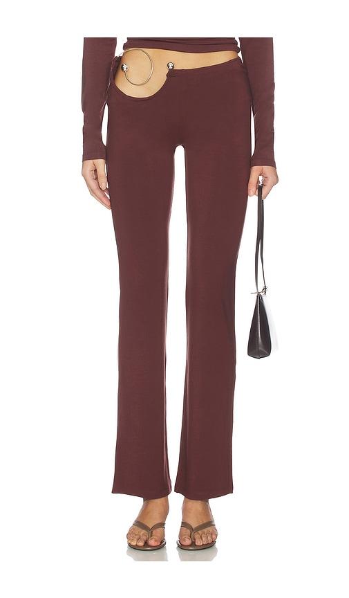 1xblue spiral trouser in brown.
