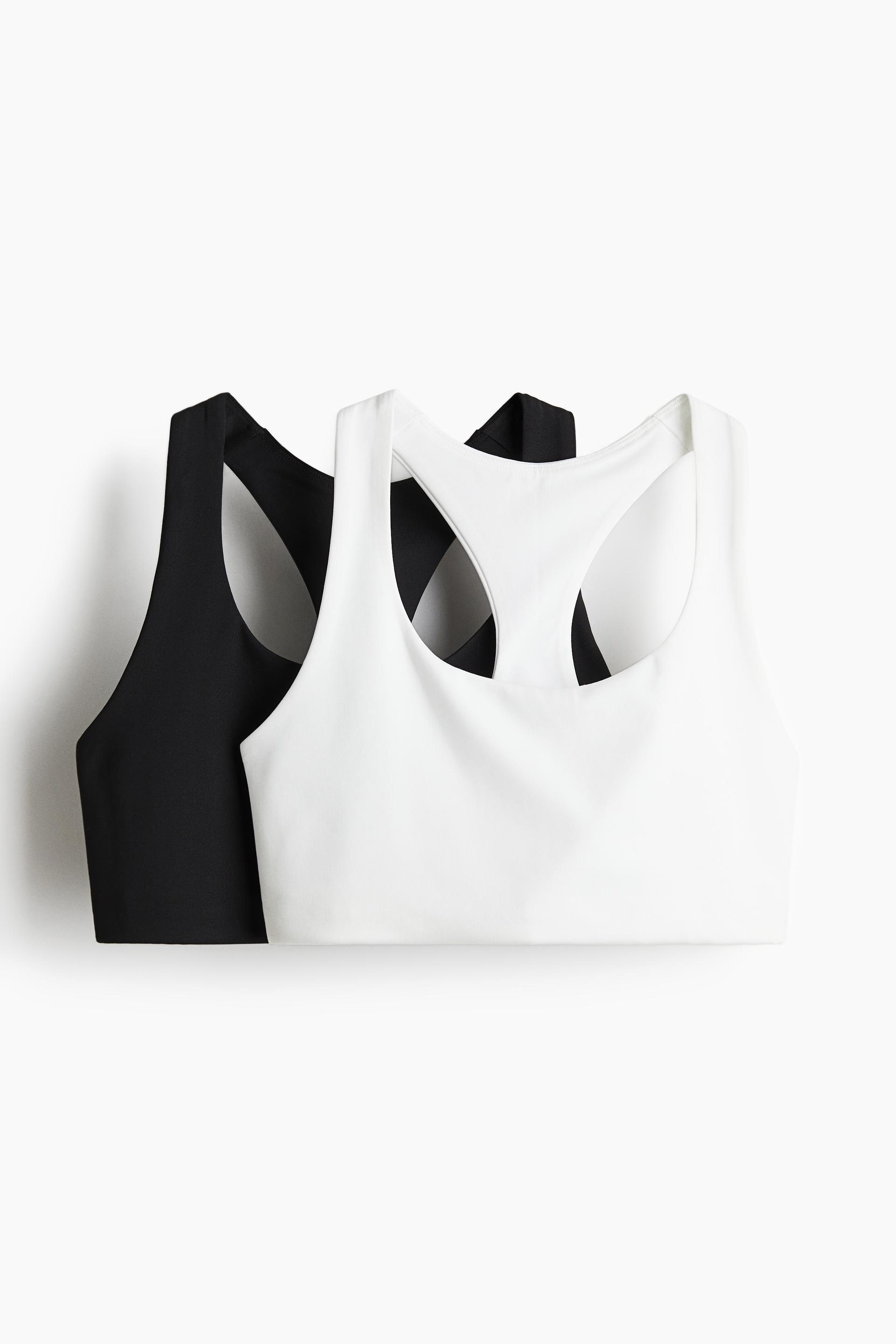 2-pack medium support sports bras