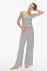 2-piece ribbed top and pants set