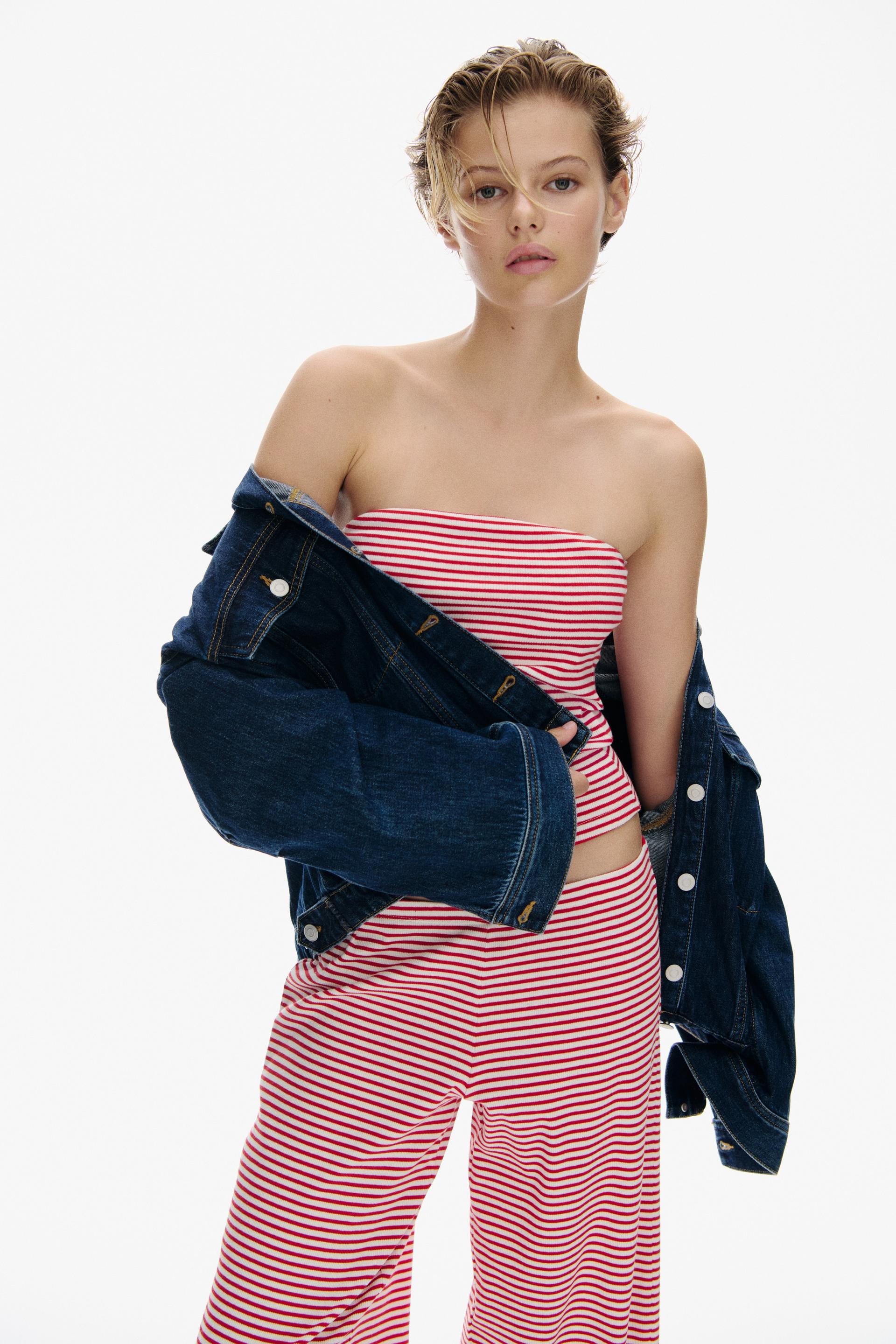 2-piece ribbed top and pants set