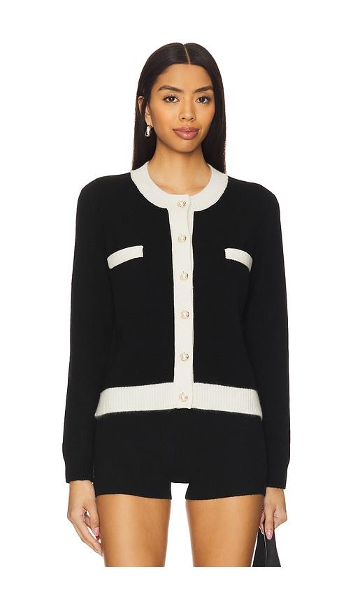 27 miles malibu corrine cardigan in black.