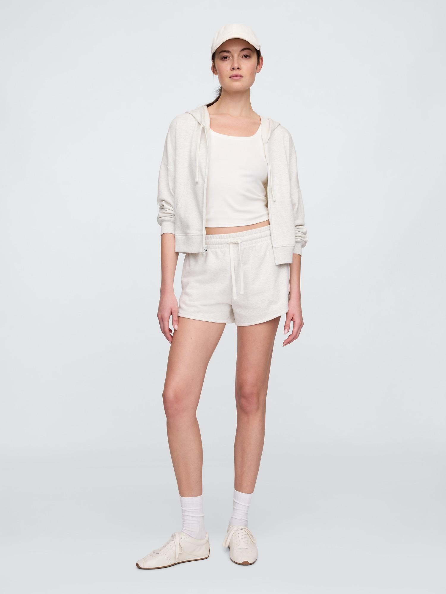 3" pull-on french terry shorts