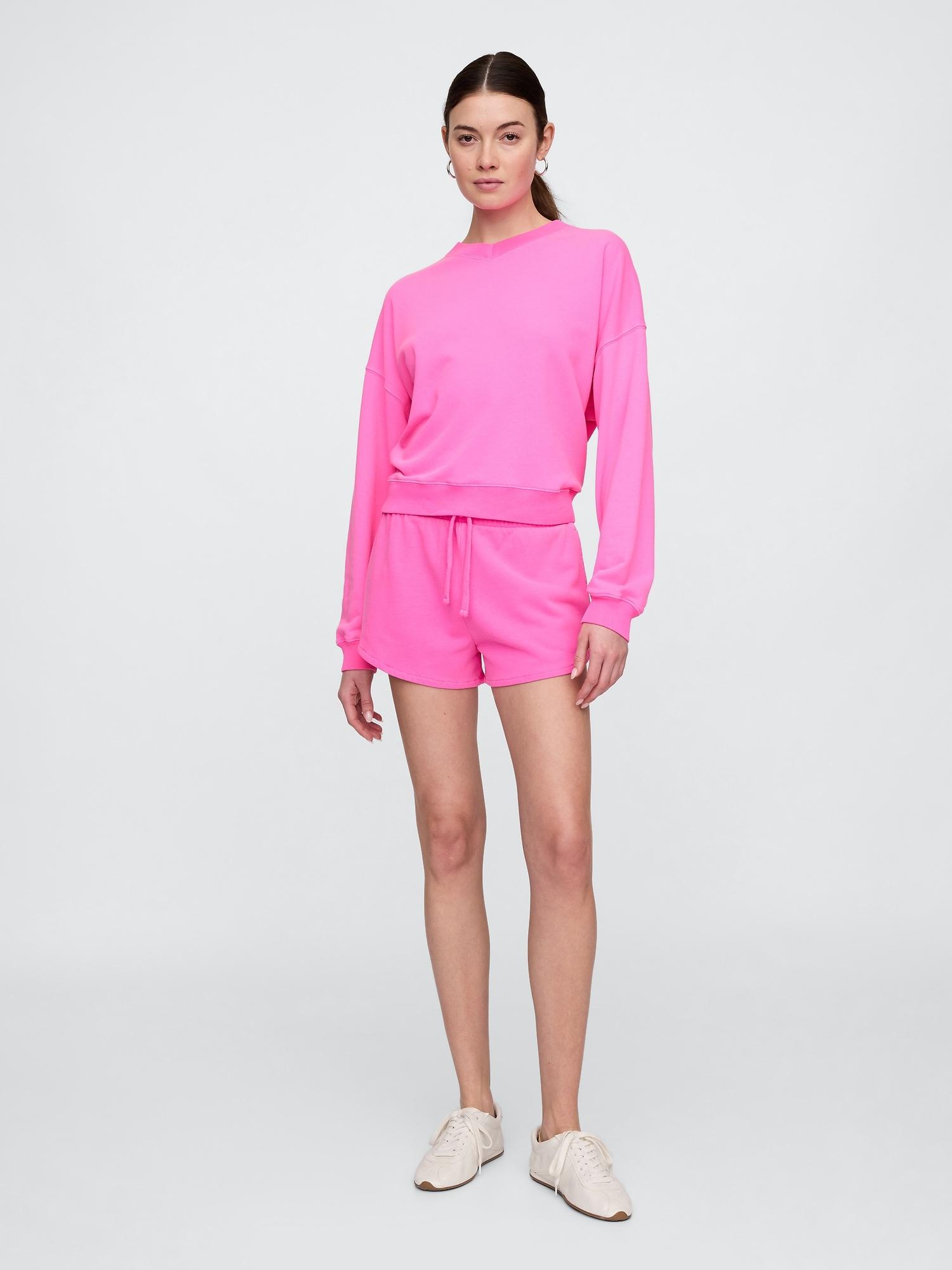 3" pull-on french terry shorts