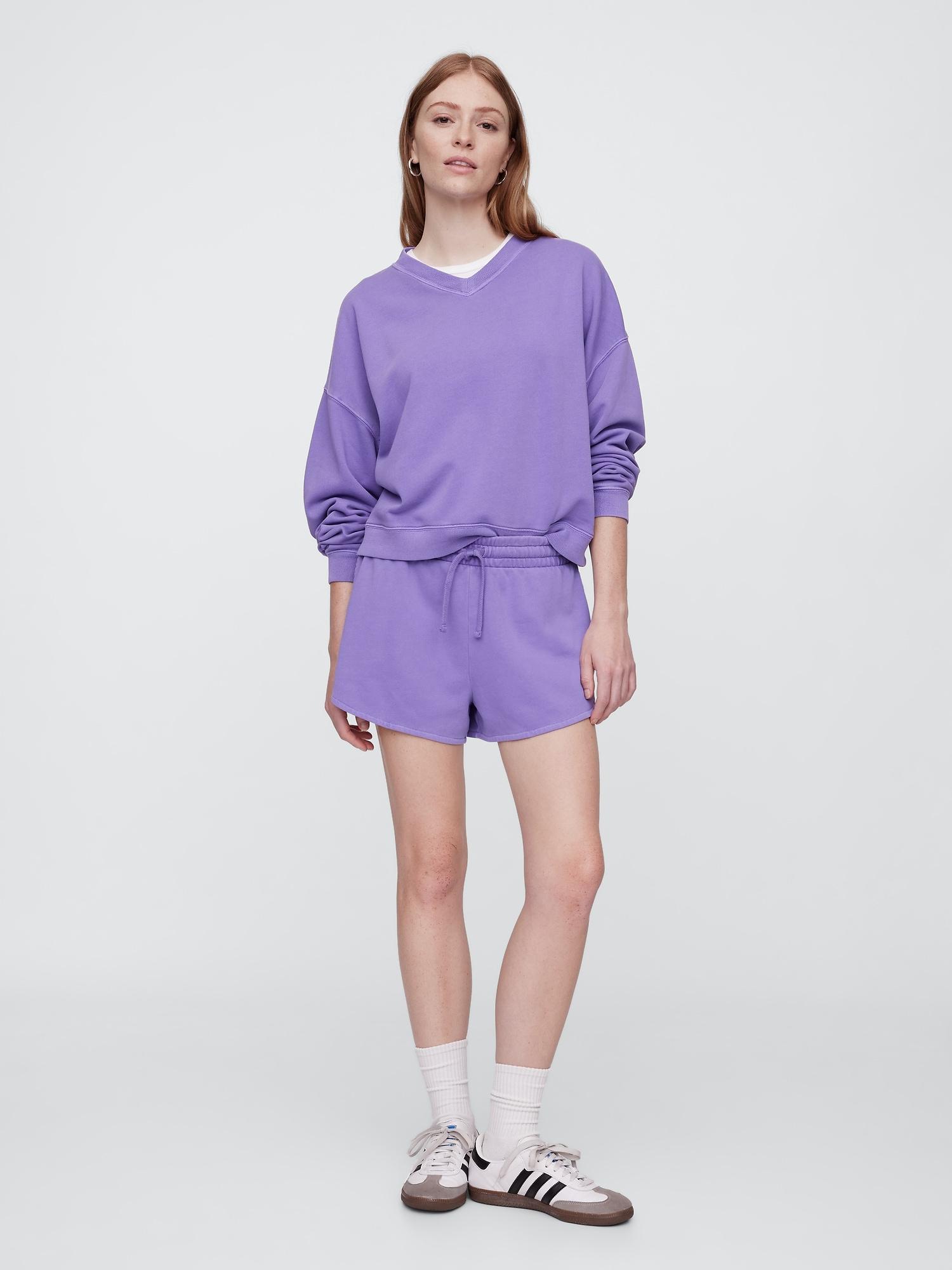 3" pull-on french terry shorts