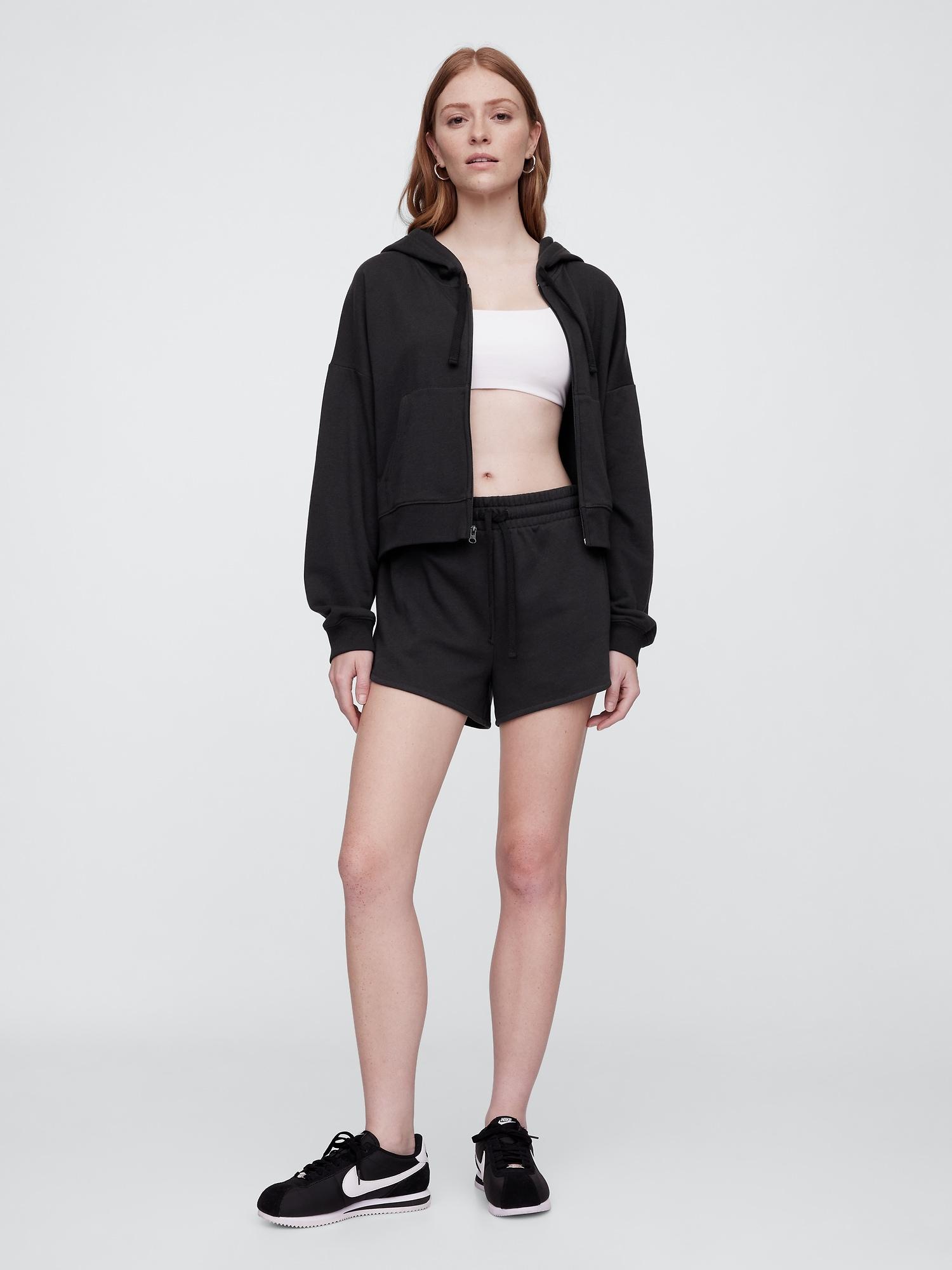 3" pull-on french terry shorts